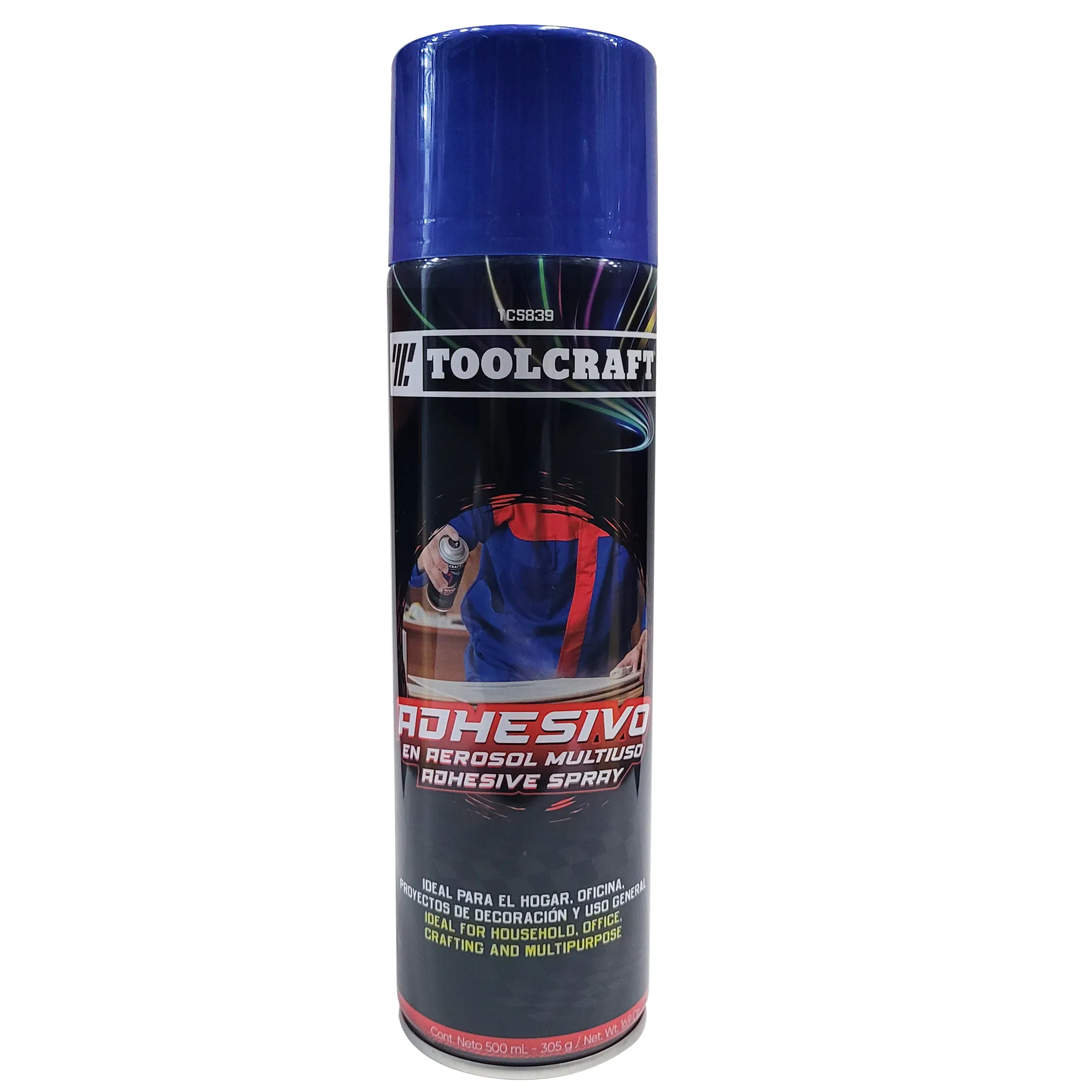 Adhesivo Pegante En Aerosol Toolcraft 500 Ml Multiusos