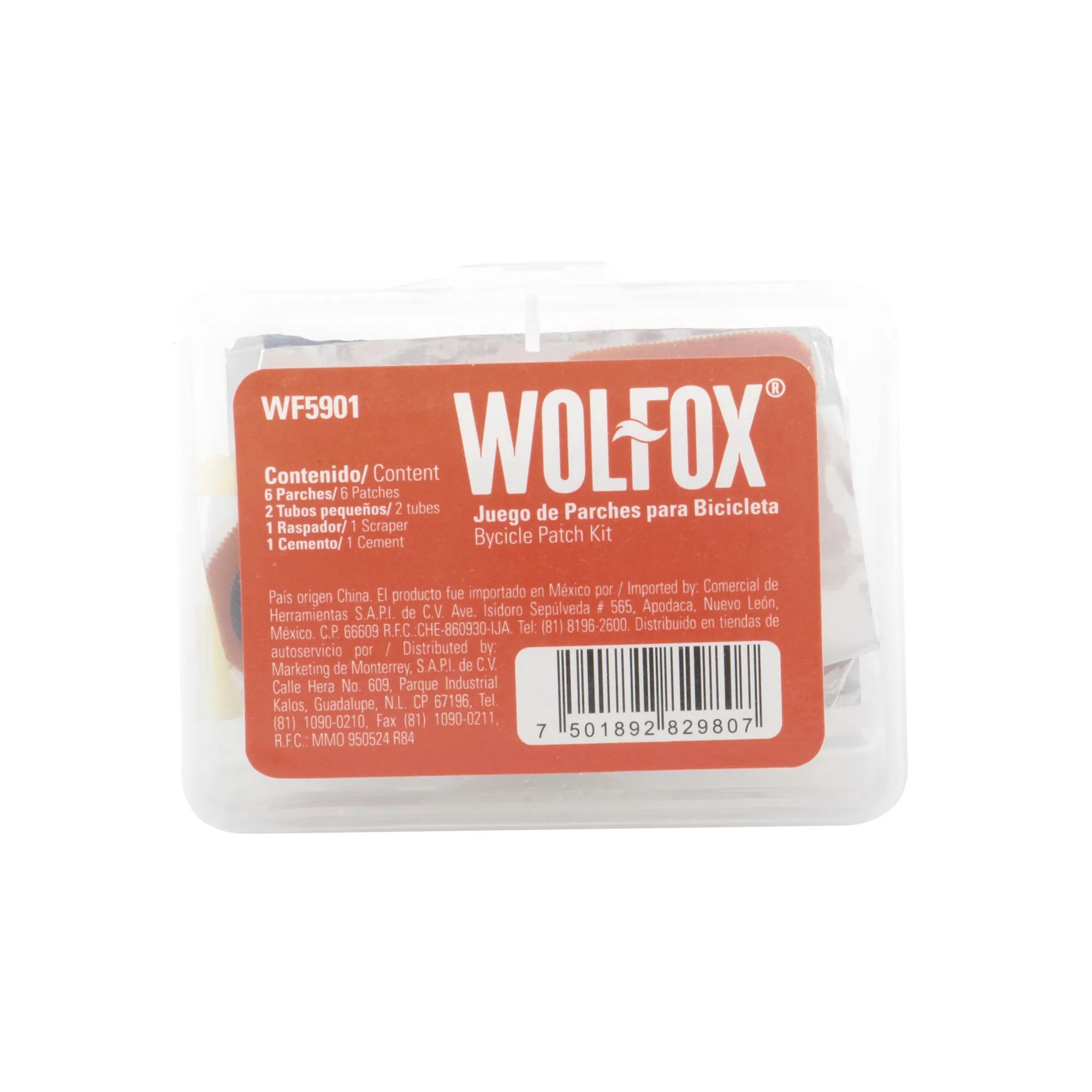 25 Kits De Reparación Para Bicicletas Wolfox 11 Accesorios