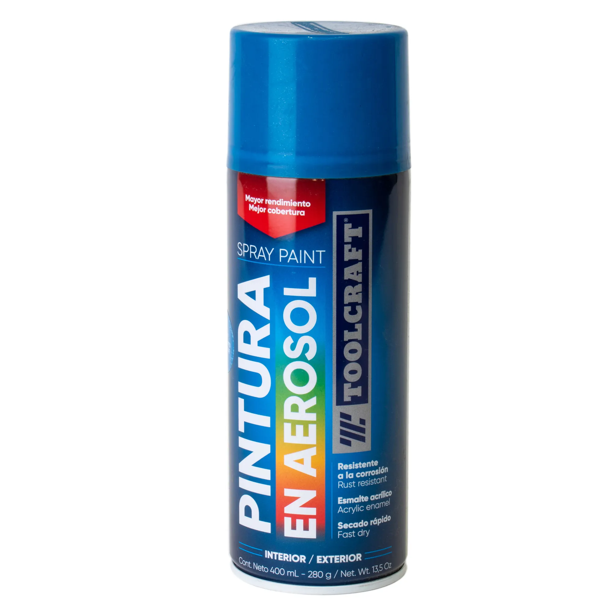 Pintura Aerosol Azul Metalizado Toolcraft 400 Ml