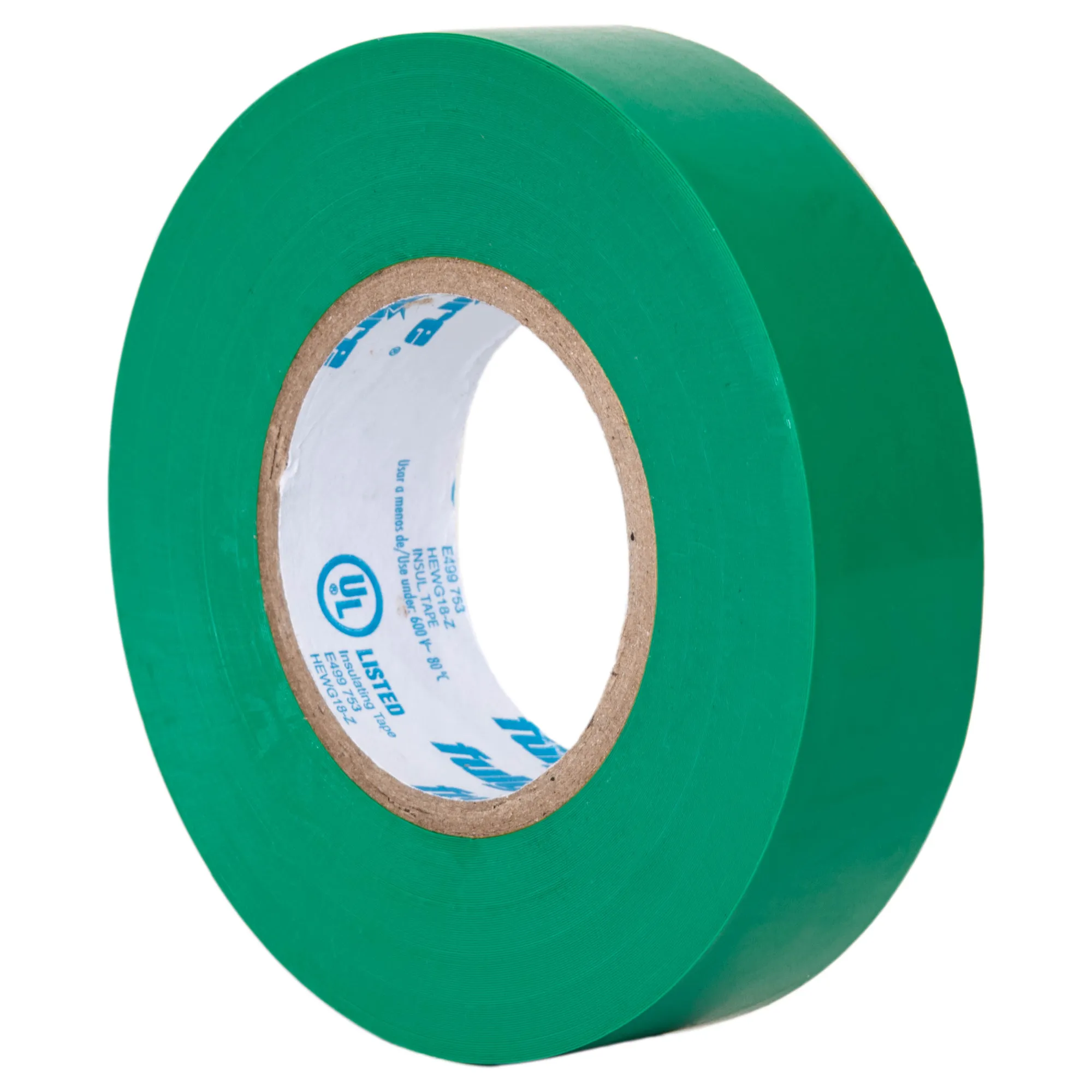 Cinta De Aislar Verde 18 Metros Fulgore 19 Mm X 0.18 Mm