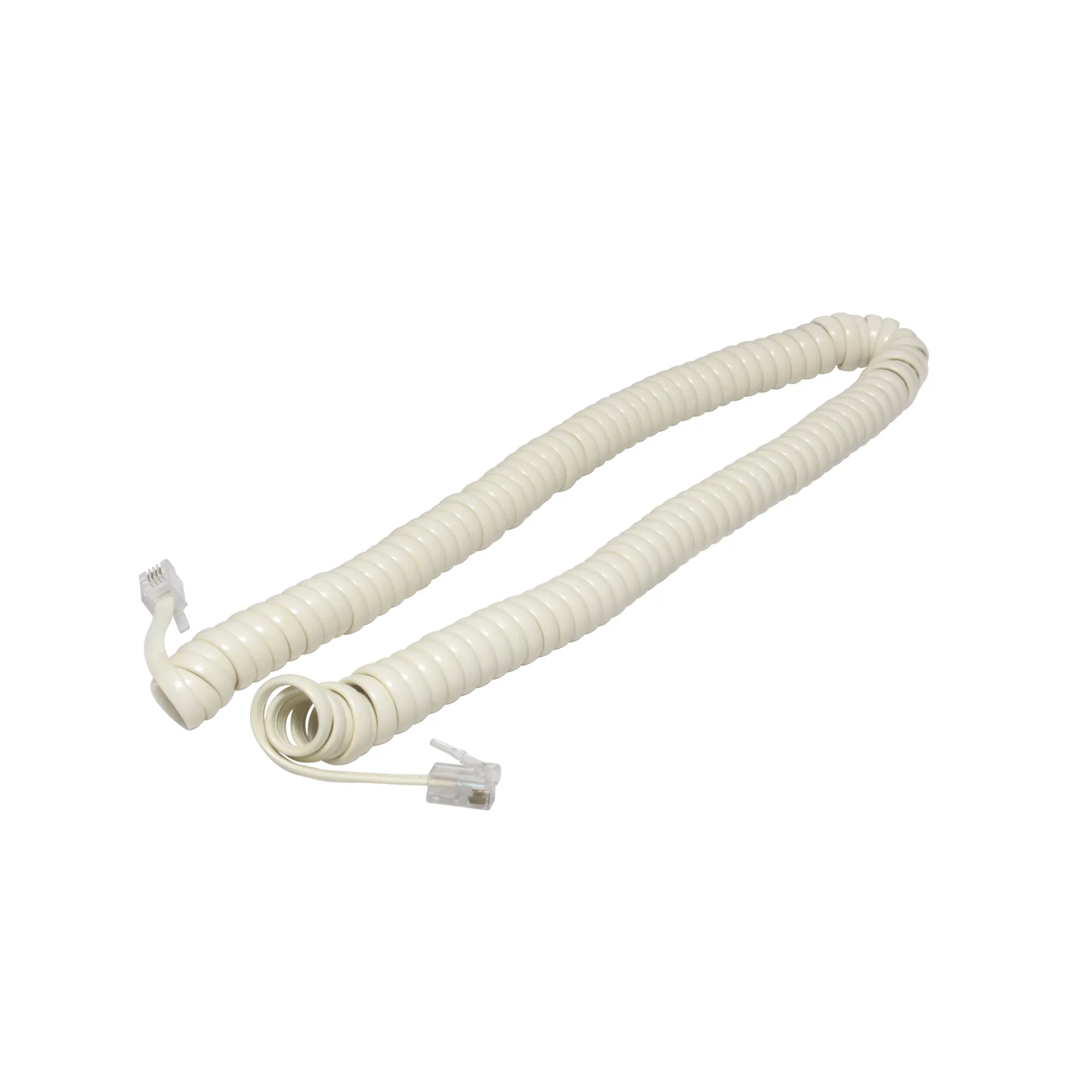 Cable Para Teléfono De 2.1 M Fulgore Marfil En Espiral