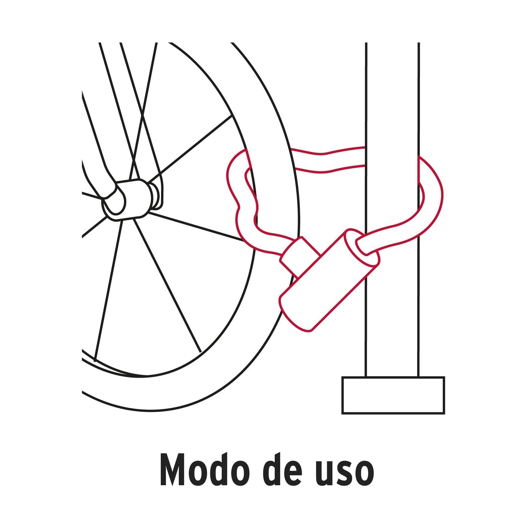 Candado Para Bicicleta Y Motocicleta De 10 Mm Forrado Hermex