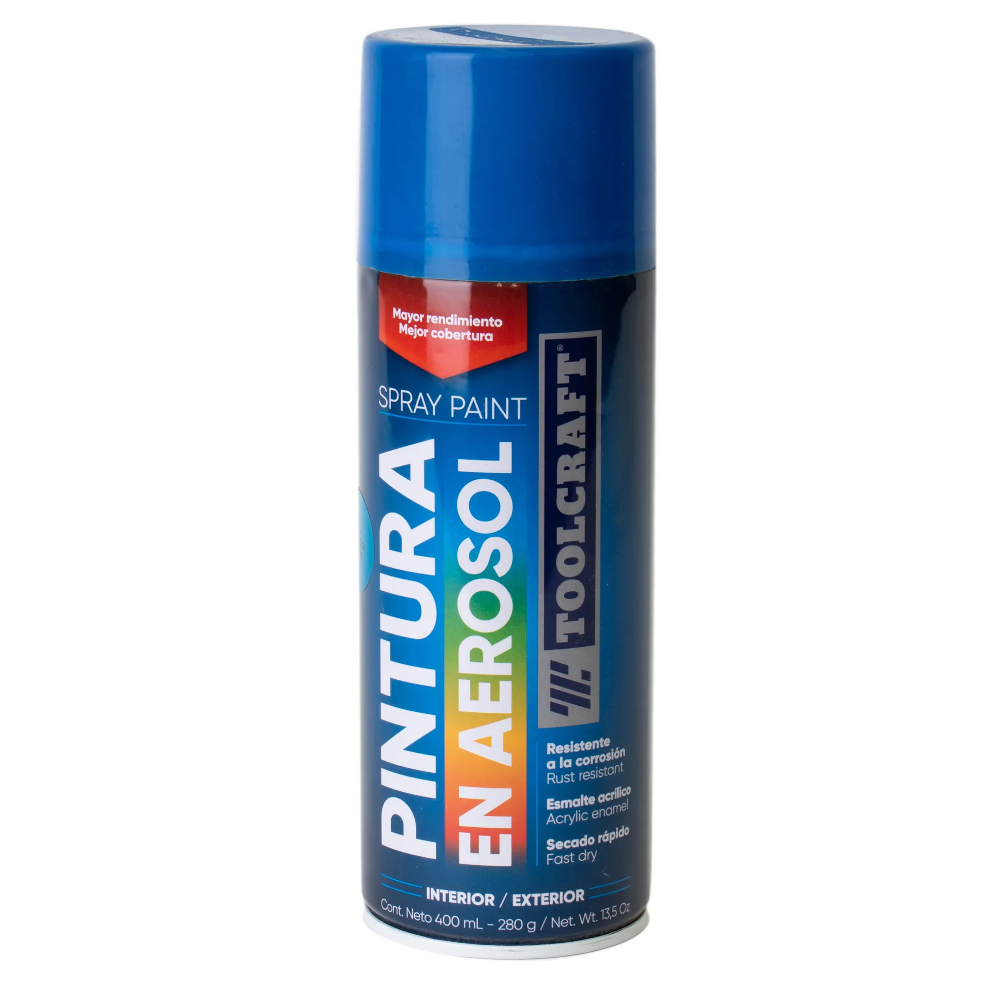 Pintura Aerosol Azul Toolcraft 400 Ml Sin Plomo