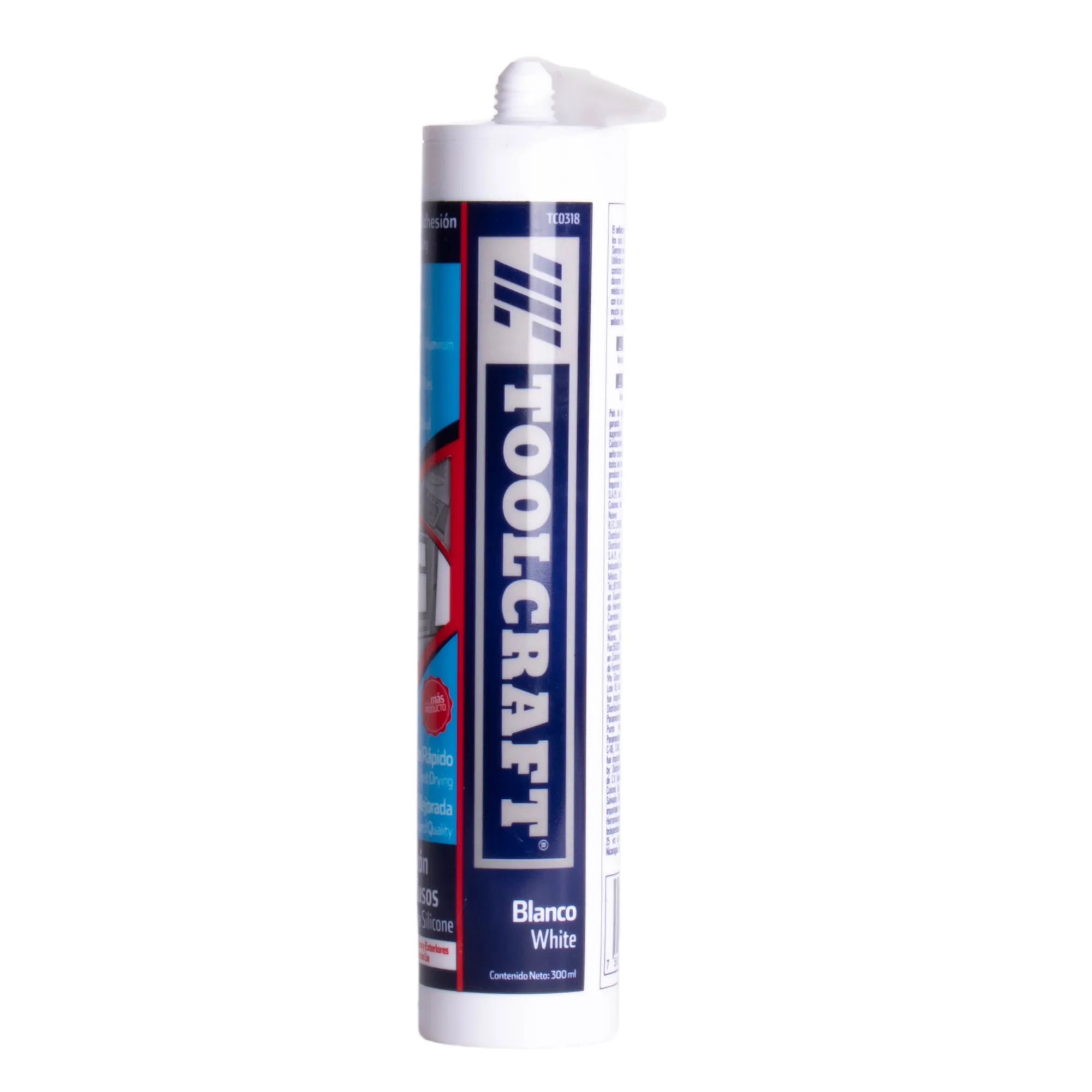 Tubo De Silicona Blanca 300 Ml Toolcraft Uso General