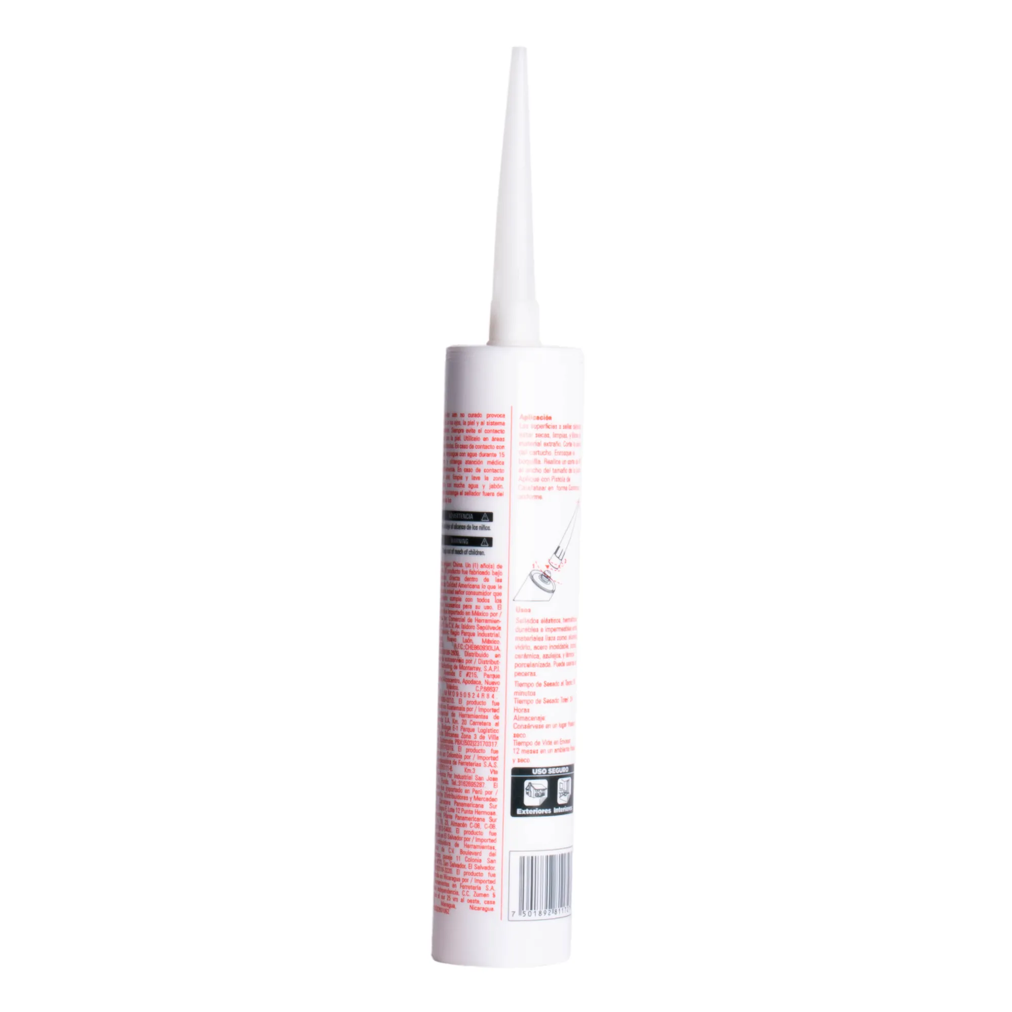 Sellador Acrílico Blanco 280 Ml Wolfox Multiusos