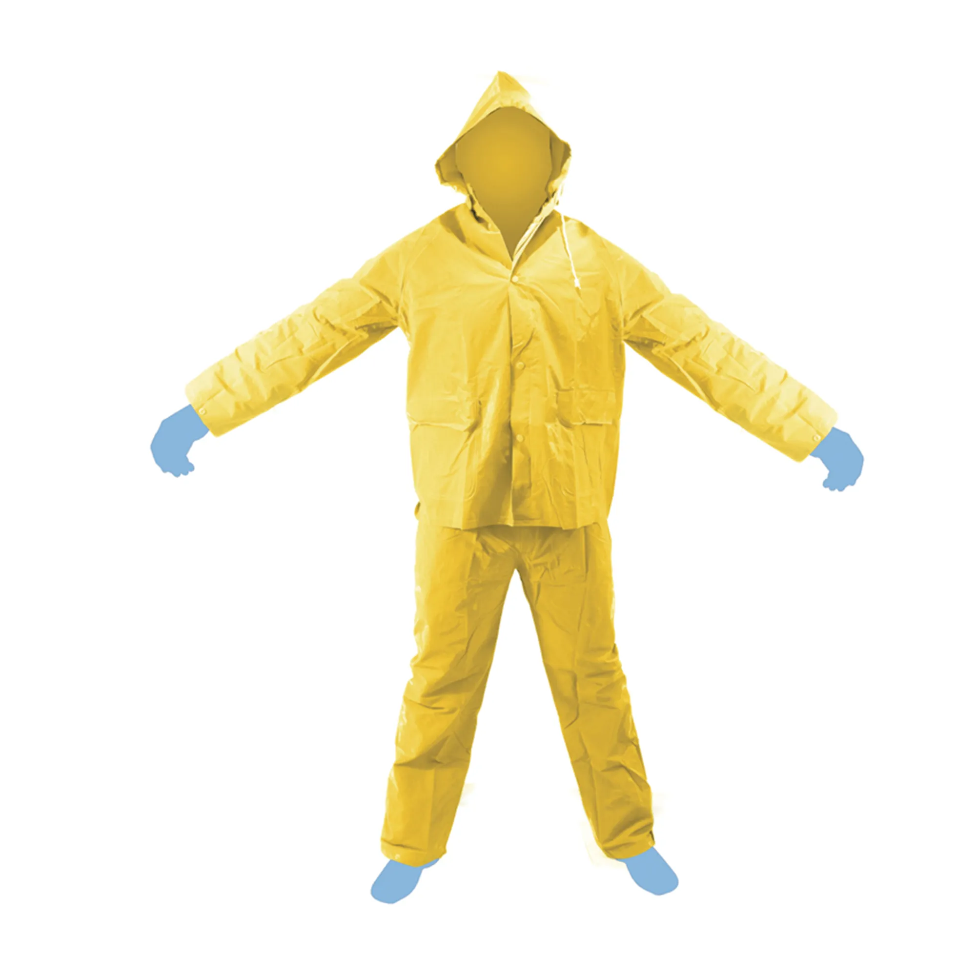 Impermeable En Poliéster Talla S Toolcraft Color Amarillo