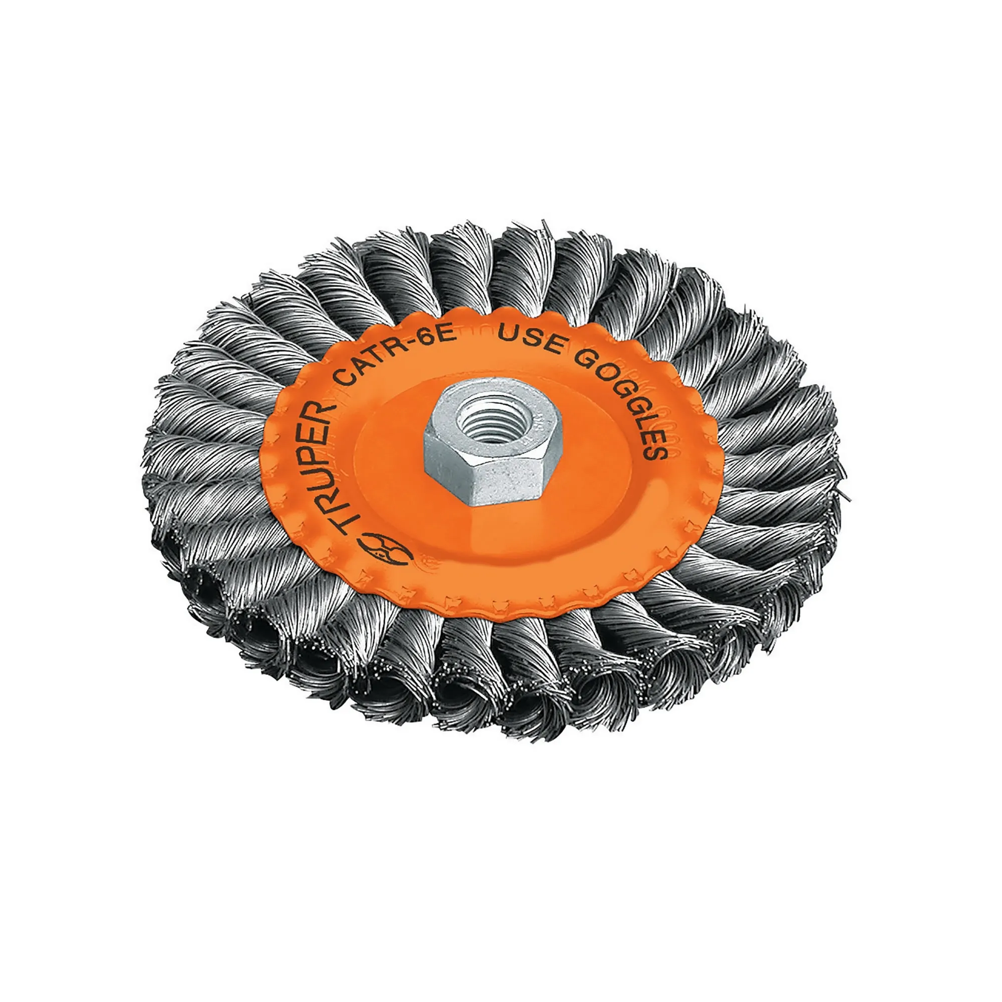 Grata Circular De Alambre Trenzado De 4", Eje De 5/8-11 Truper