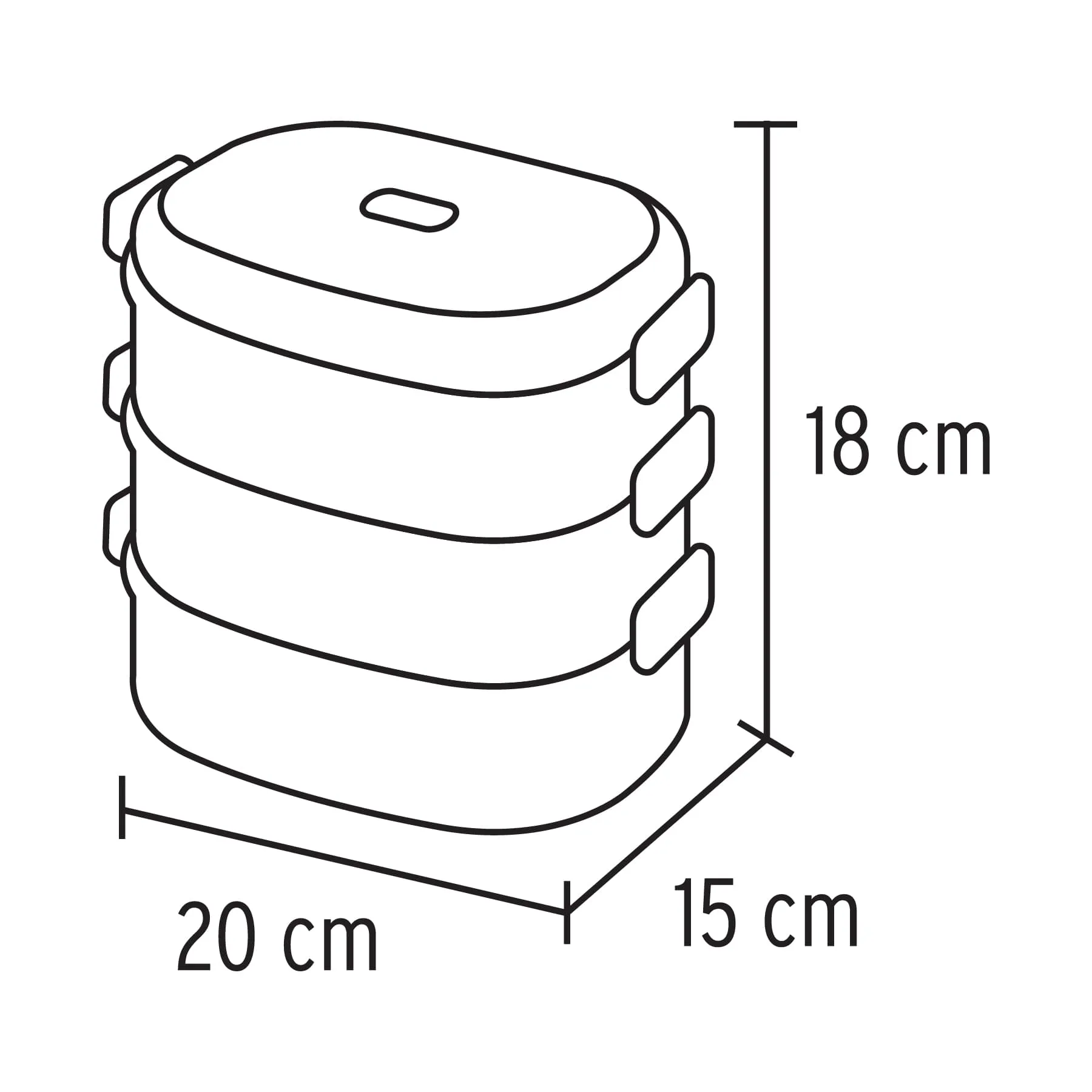 Portacomidas En Acero Inoxidable Truper Para Frio Y Caliente Truper