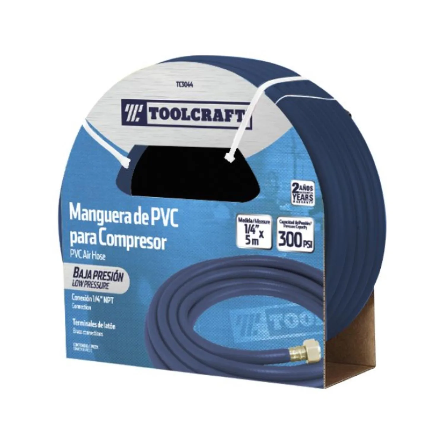 Manguera De Pvc 10 M X 1/4'' Toolcraft Para Compresor