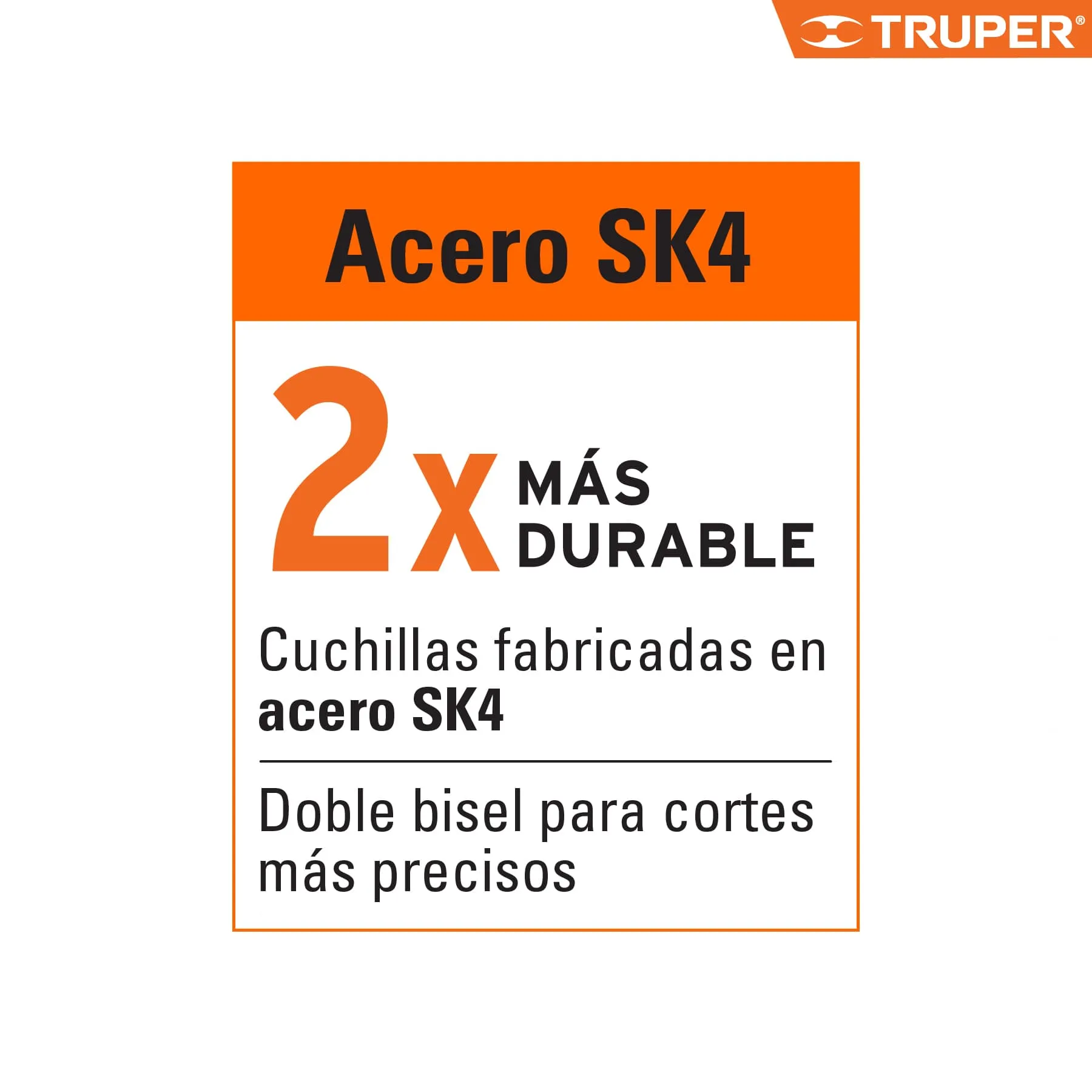 50 Cuchillas Para Bisturí De 18 Mm En Acero Sk4 Con Estuche Truper