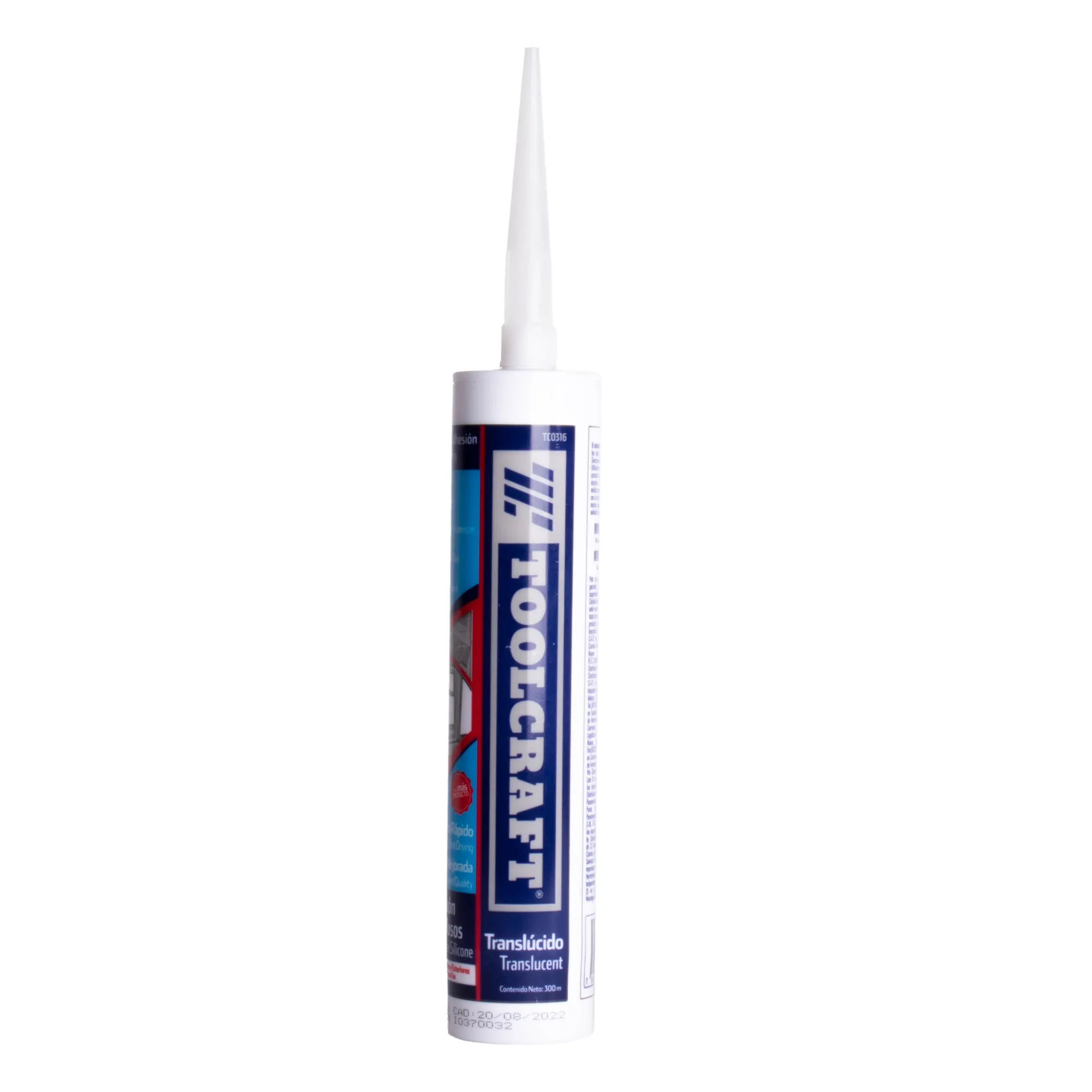 Tubo De Silicona Transparente 300 Ml Toolcraft Uso General