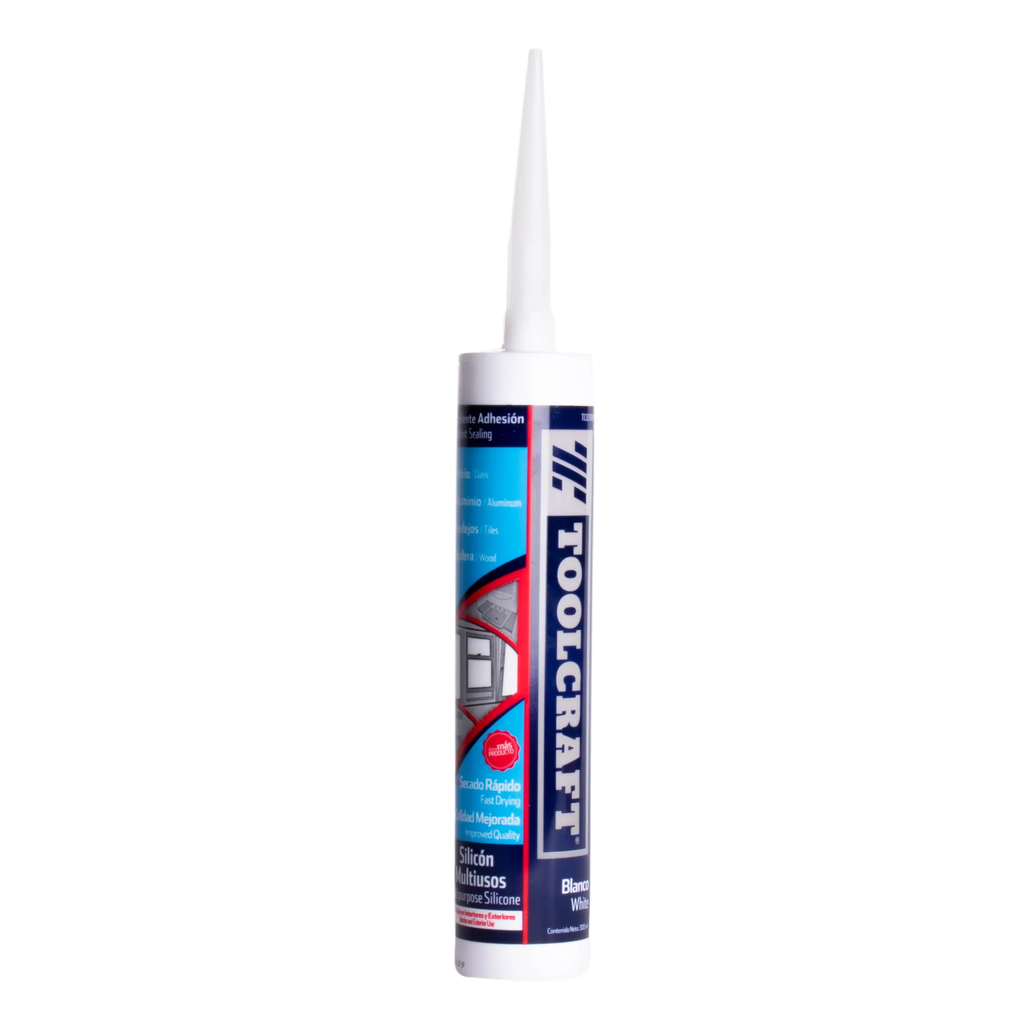 Tubo De Silicona Blanca 300 Ml Toolcraft Uso General