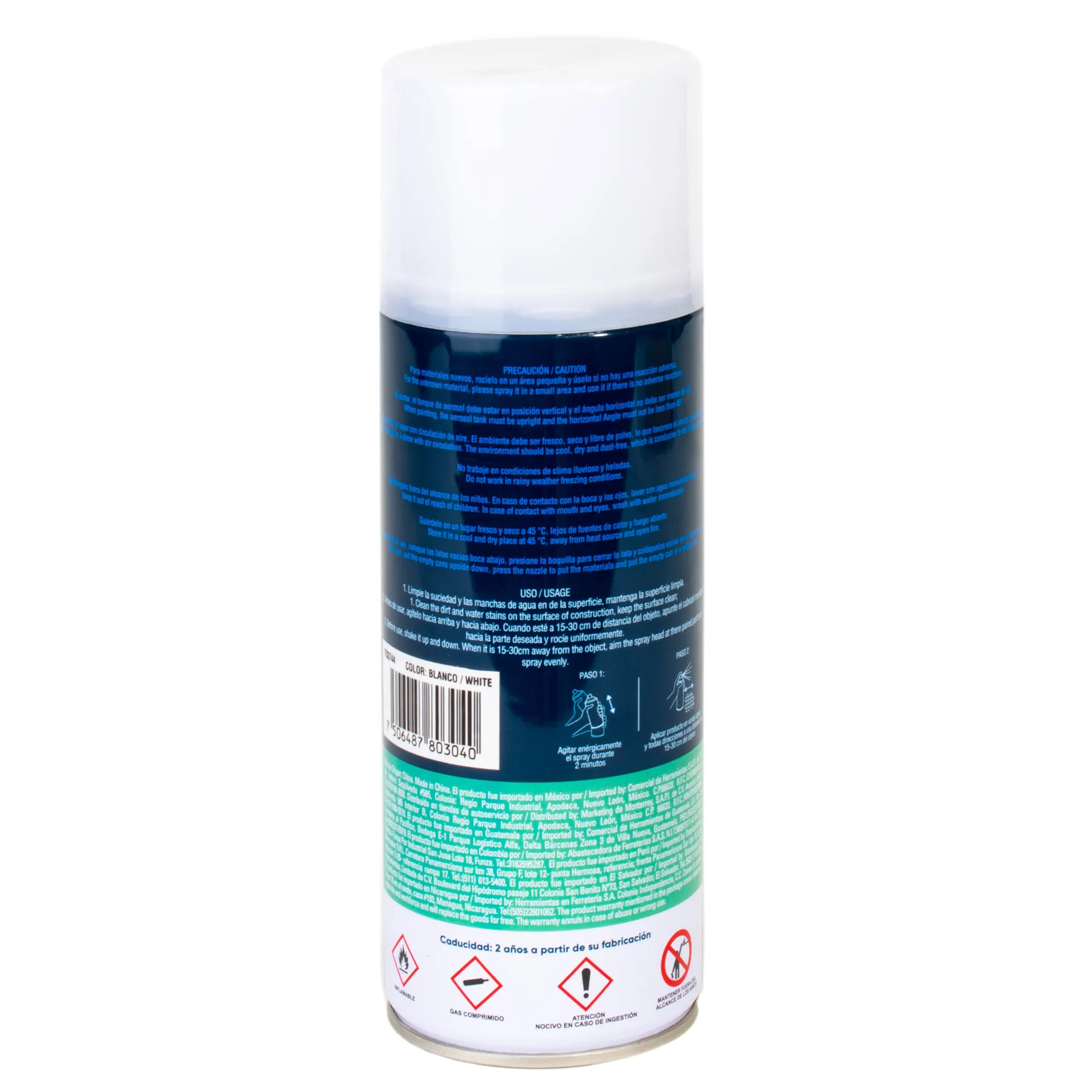 Impermeabilizante Aerosol Blanco Toolcraft De 400 Ml