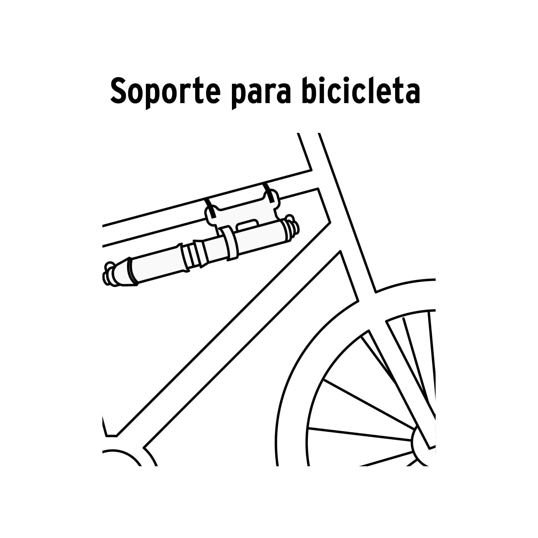 Bomba Manual Para Inflar Llanta De Bicicleta Abatible 87 Psi Truper