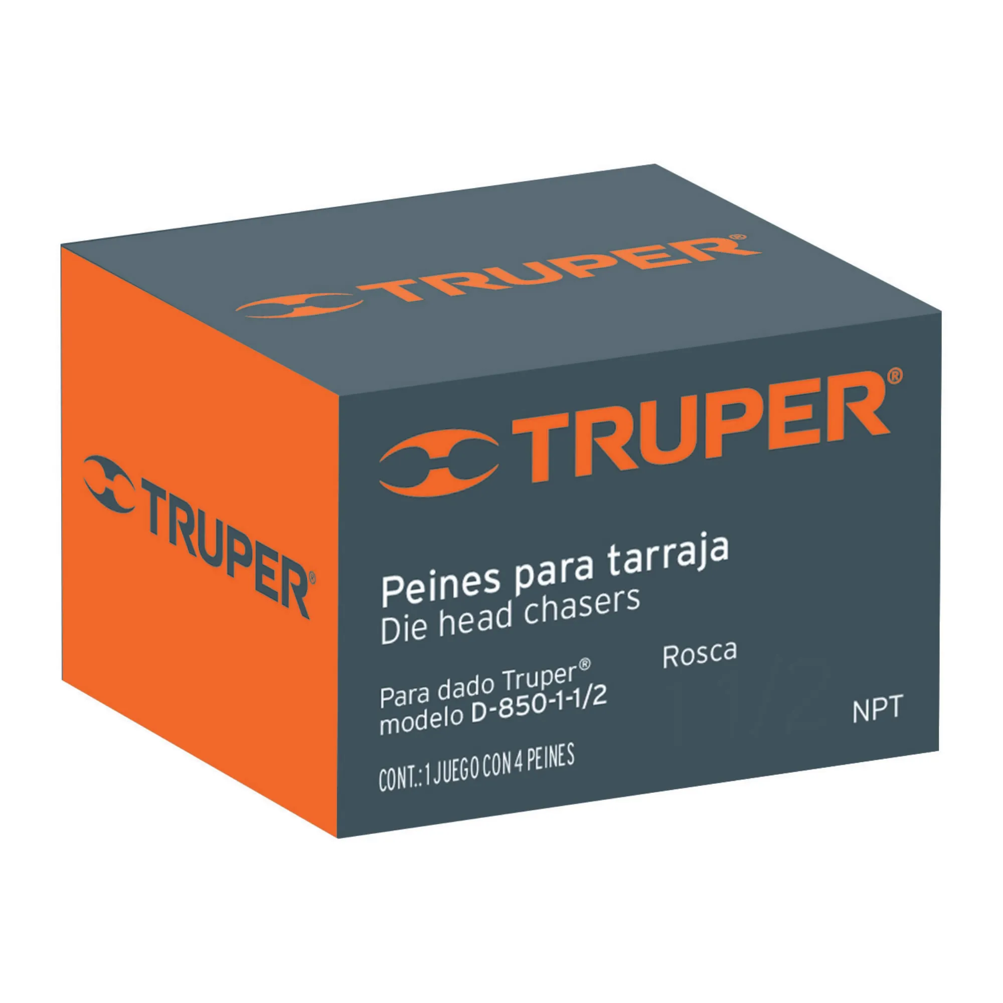 Juego De 4 Peines Para Tarraja De 1", Rosca 11.1/2 Npt Truper