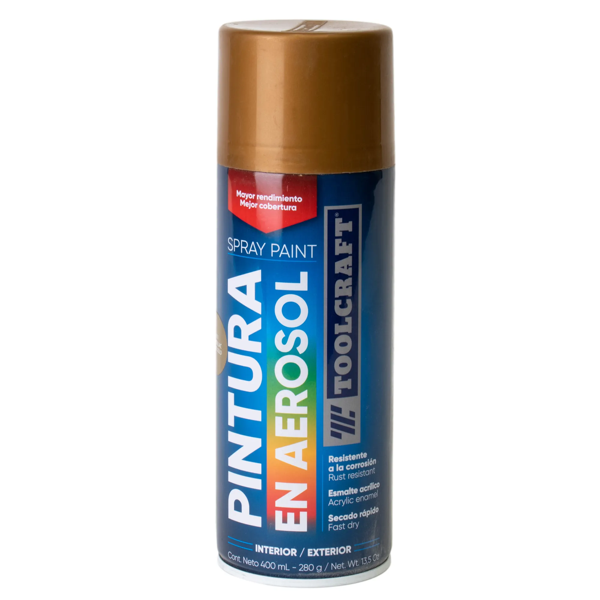 Pintura Aerosol Oro Cadillac Metalizado Toolcraft 400 Ml