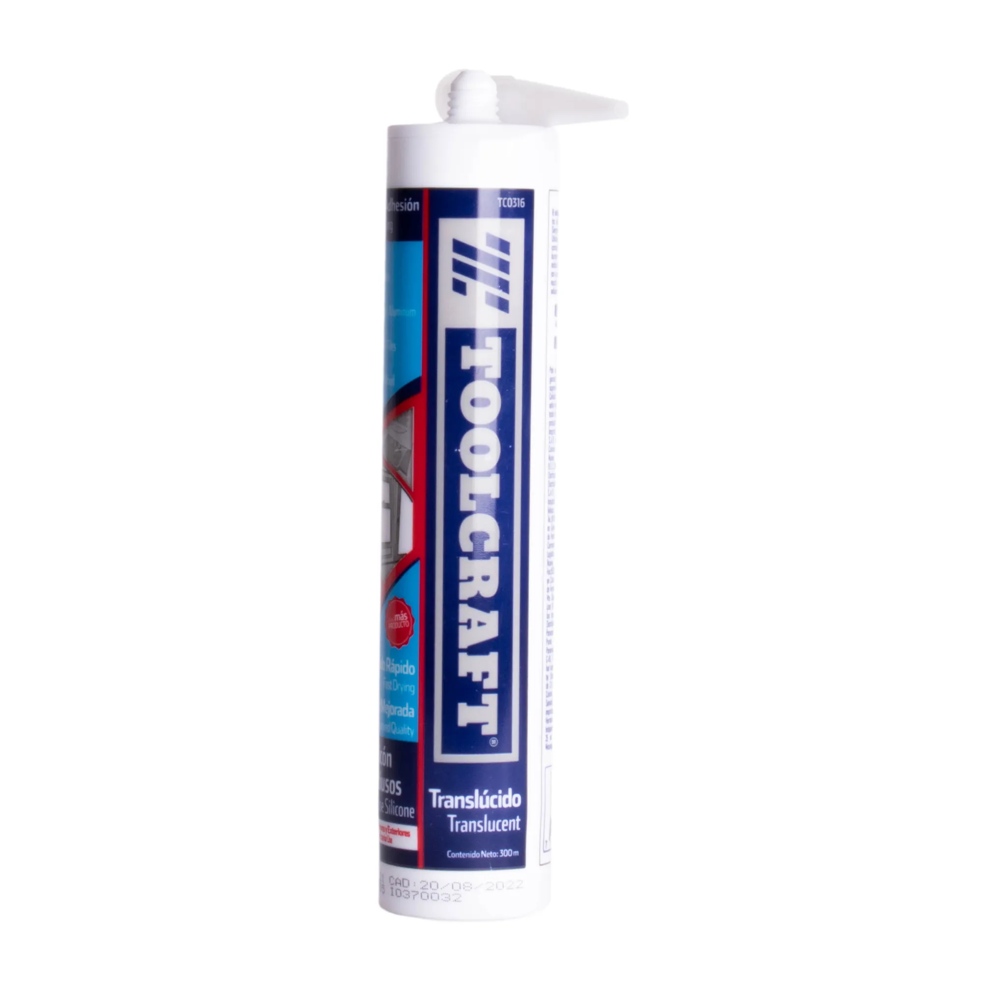 Tubo De Silicona Transparente 300 Ml Toolcraft Uso General