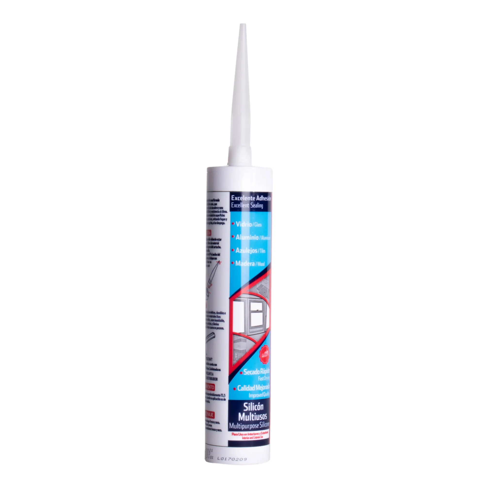 Tubo De Silicona Blanca 300 Ml Toolcraft Uso General