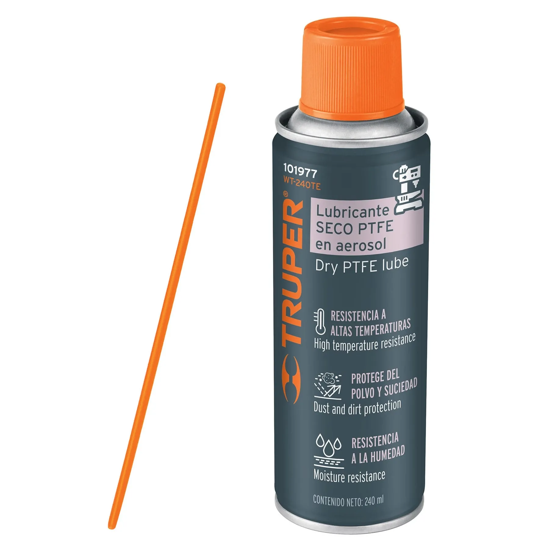 Lubricante Seco En Aerosol 240 Ml, Incluye Aplicador Truper