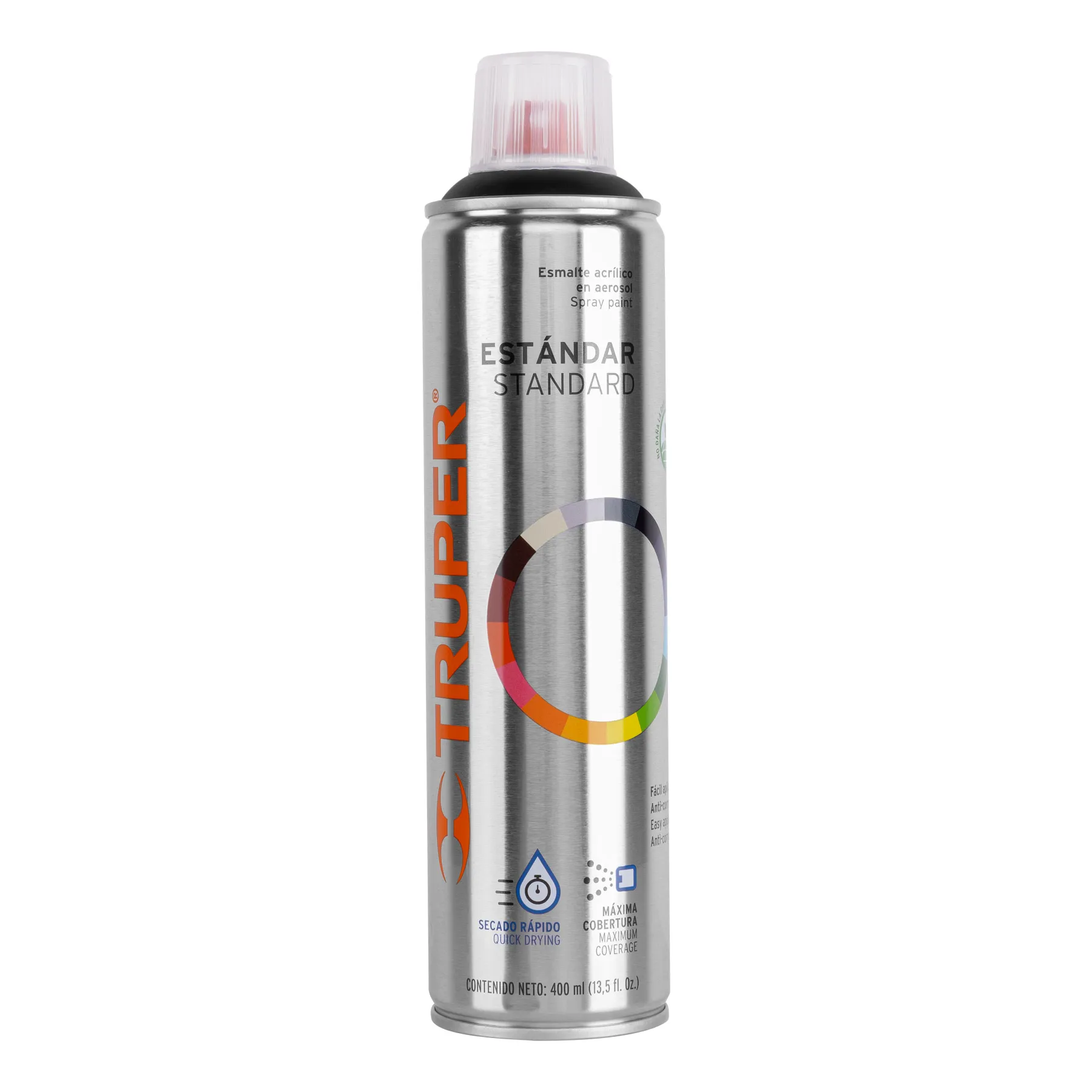 Pintura Aerosol En Lata 400 Ml Negro Mate, Profesional Truper