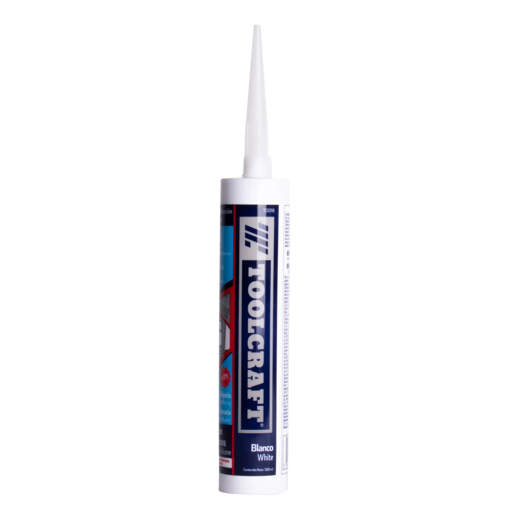 Tubo De Silicona Blanca 300 Ml Toolcraft Uso General