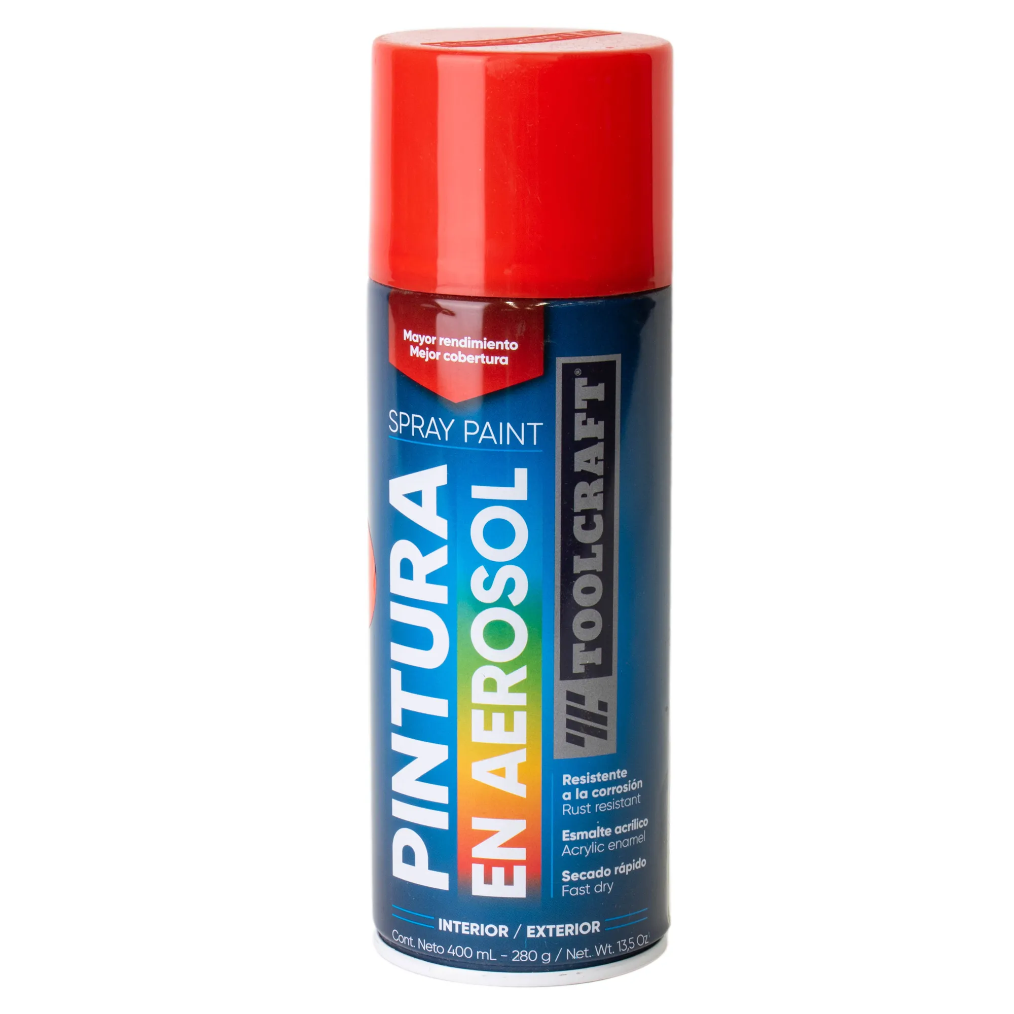 Pintura Aerosol Naranja Toolcraft 400 Ml Sin Plomo