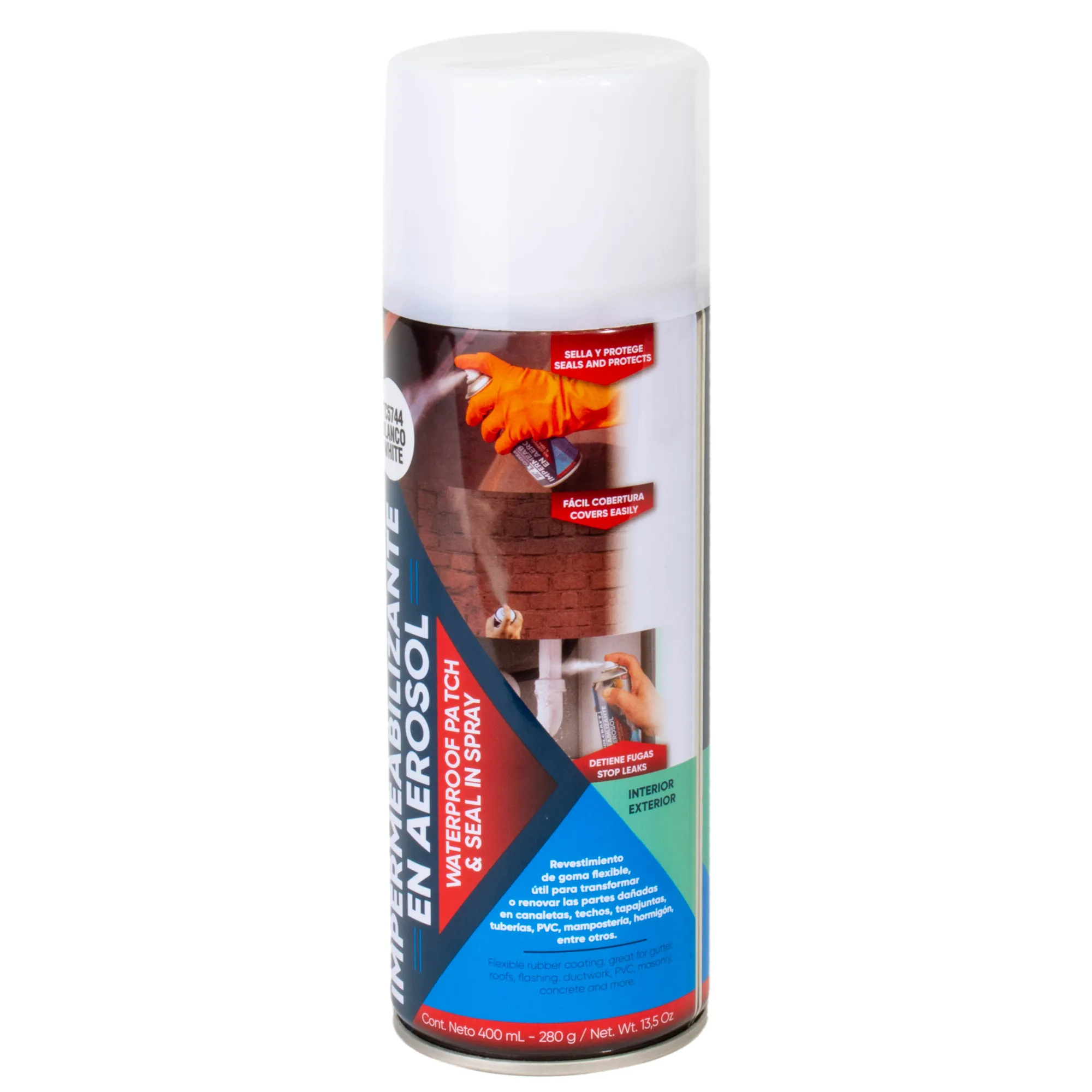 Impermeabilizante Aerosol Blanco Toolcraft De 400 Ml