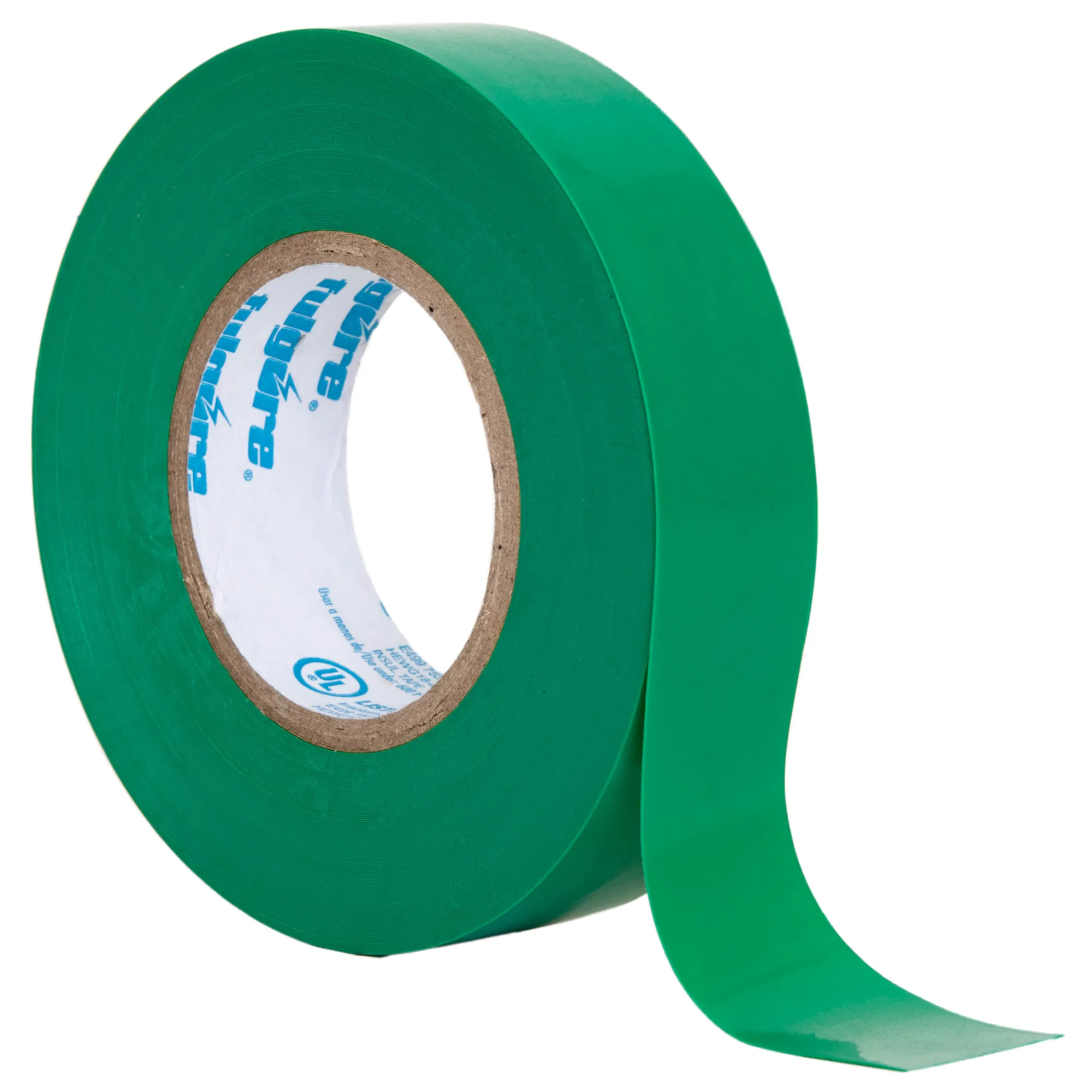 Cinta De Aislar Verde 18 Metros Fulgore 19 Mm X 0.18 Mm