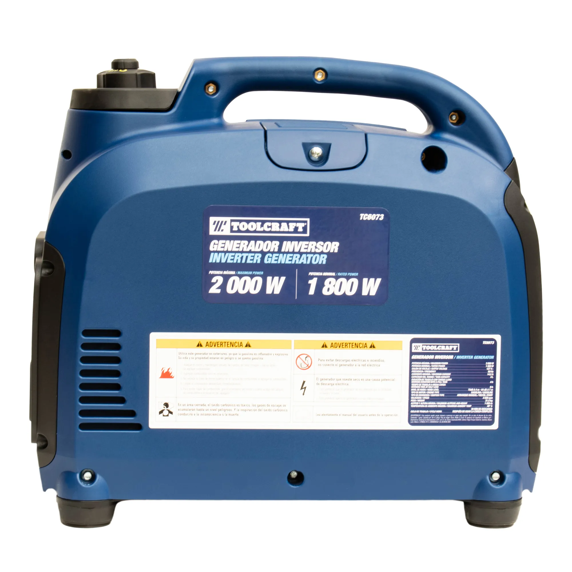 Generador Inversor A Gasolina 2.000 W Toolcraft Portátil