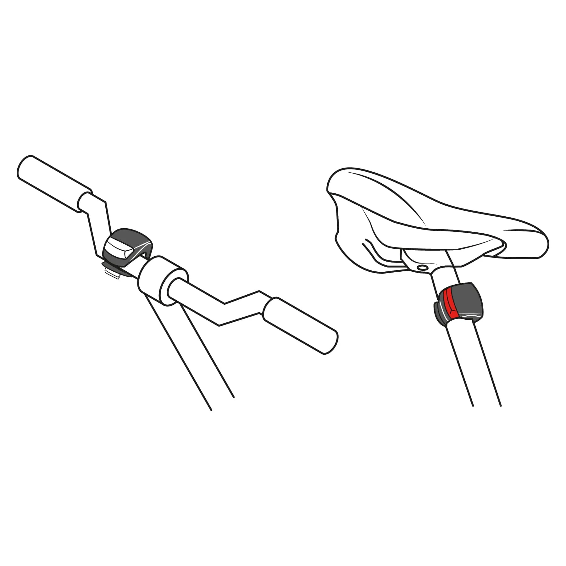 Juego De Linternas Para Bicicleta, Delantera Y Trasera Pretul