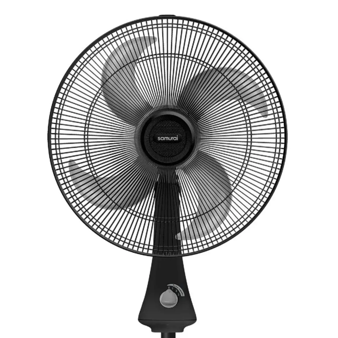 Ventilador Turbo Metallic Pedestal Negro 57Ve360010 Samurai 