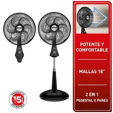 Ventilador Comfort Maxx Plus 2 en 1 Negro