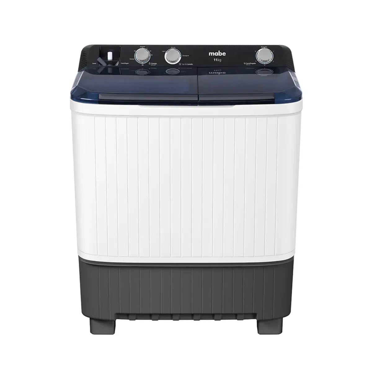 Lavadora Semiautomática Doble tina 11 Kg Blanca Mabe - LMD1123HBAB0