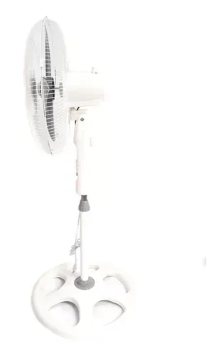 Ventilador altezza  18" 4ASPAS pedestal  doble balinera blanco- malla plastica 