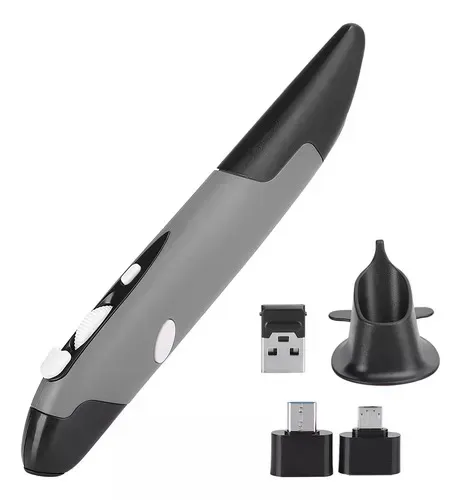 Pen Mouse Inalámbrico Usb Tipo Lapiz Vertical 2.4