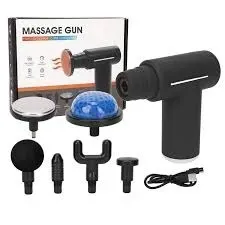 Masajeador Fascial  Y Muscular GUN 4cabezales 6 Niveles 