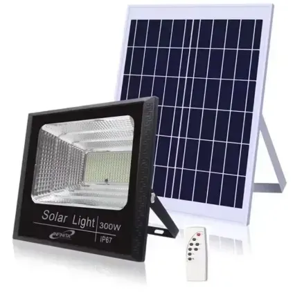 Lampara Reflector Led Panel Solar 100w Recargable