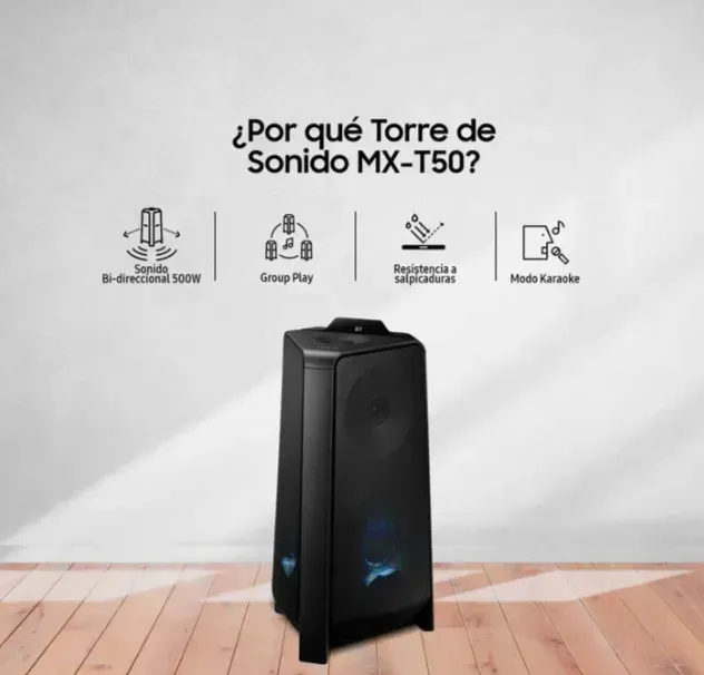 Torre de Sonido MXT50/ZL Parlante 500V - Bluetooth