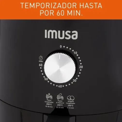 Freidora De Aire - Imusa 4 Litros Negro