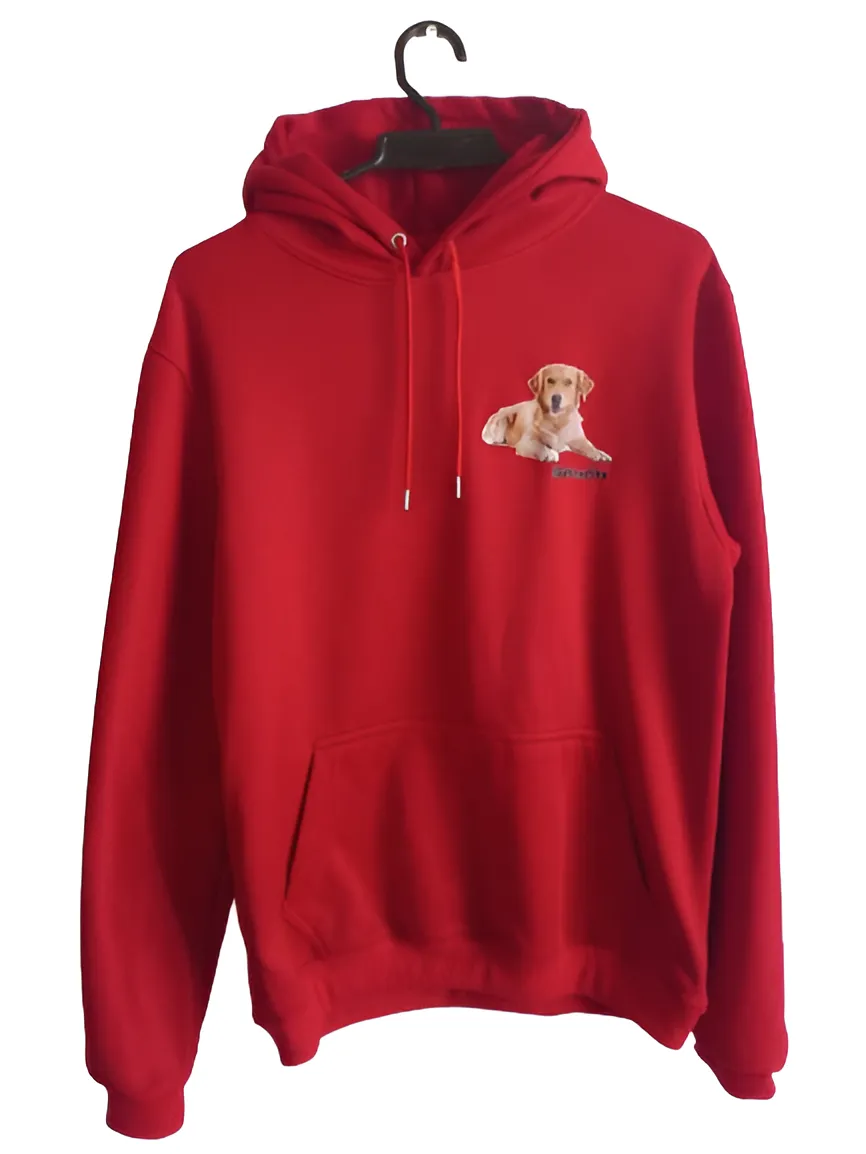 Buzo Hoodie con Capota Rojo