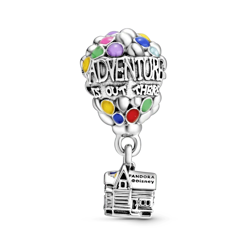 Charm de la Casa y Los Globos de Up de Disney Tipo Pandora Plata 925