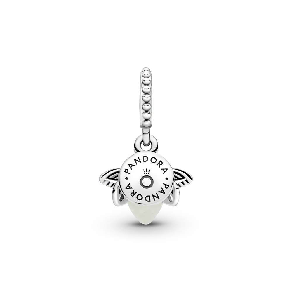 Charm Colgante Luciérnaga Que Brilla en la Oscuridad TIPO Pandora Plata 925