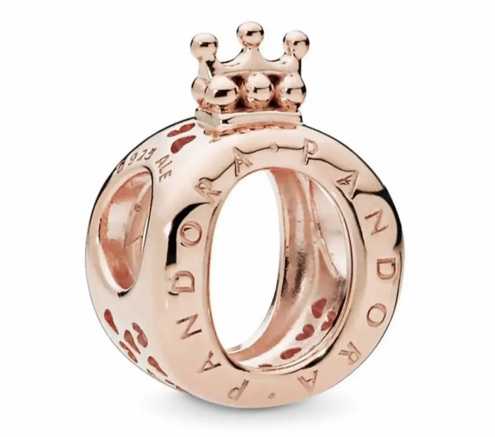 Charm TIPO Pandora Oro Rosa Corona