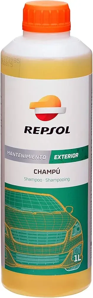 Shampoo Repsol para Moto/Auto 1 Litro - SPA y Mantenimiento