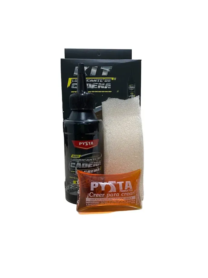 Kit Lubricante de Cadena 3 en 1 Pysta (Lubricante de Cadena + Desengrasante + Espuma) - Aplica Motos bajo cilindraje y Bicicletas