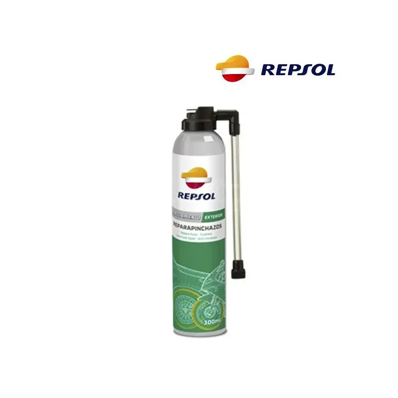 SPRAY REPARA PINCHAZOS REPSOL 500 ML - MOTO/AUTO - SPA Y MANTENIENTO