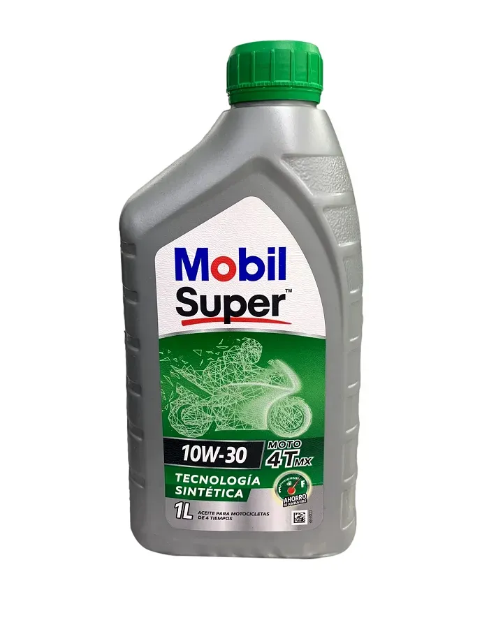 Aceite Mobil Super 10w30 Sintetico Cuatro Tiempos Mx