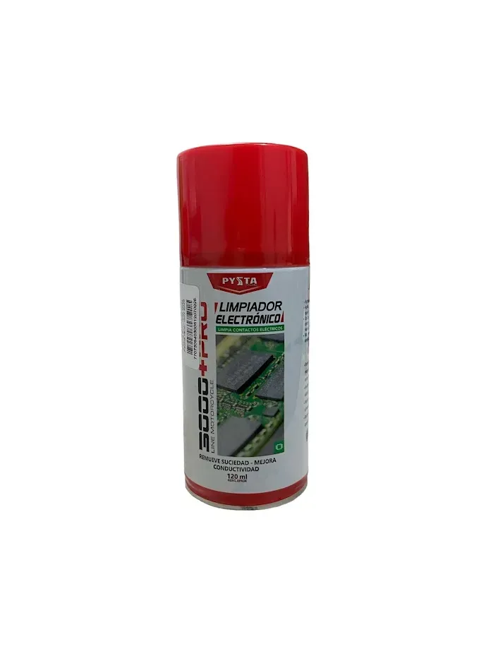 Limpiador de Contactos Eléctricos Pysta 120ml - Limpiador Electrónico (Spray) - Lubricante Moto