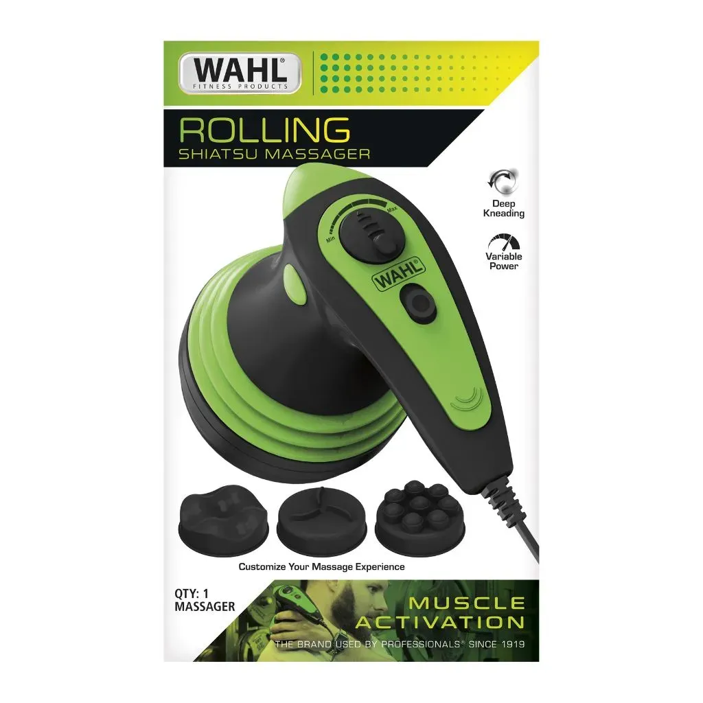 Masajeador De Mano Wahl Rolling Shiatsu 4239