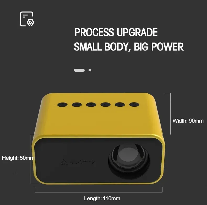 Mini Proyector Portátil Yt500 Cine En Casa Led 3D Videoproyector